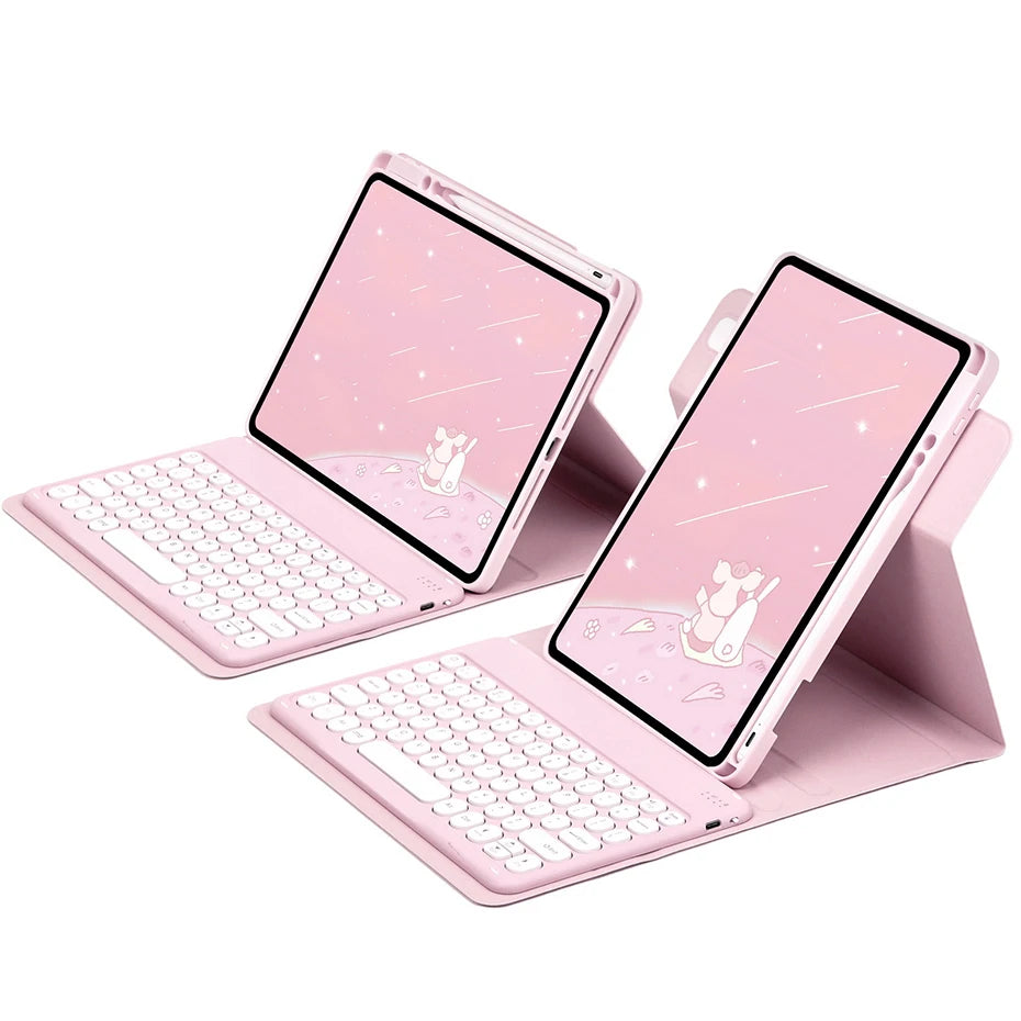 360° Rotating Keyboard Case for iPad with Magnetic Stand