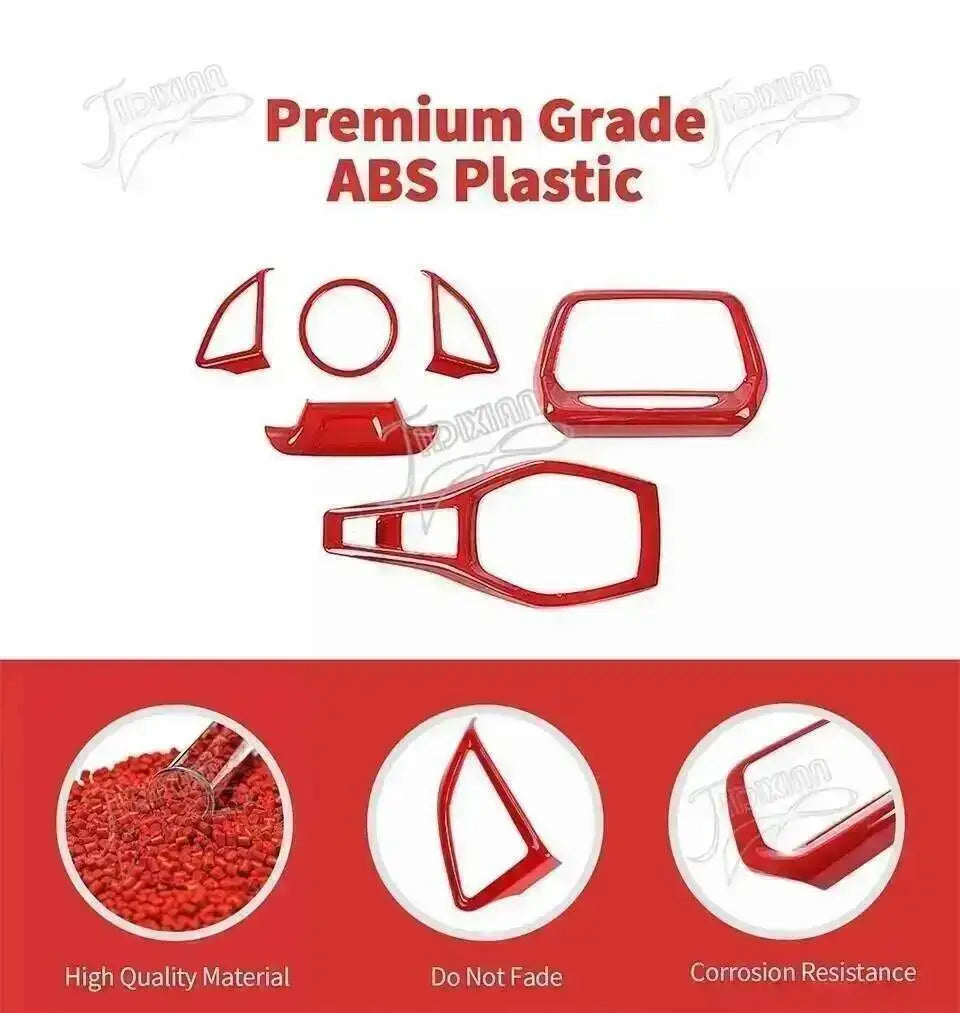Premium grade ABS plastic trim kit for Chevrolet Camaro interior and exterior components
