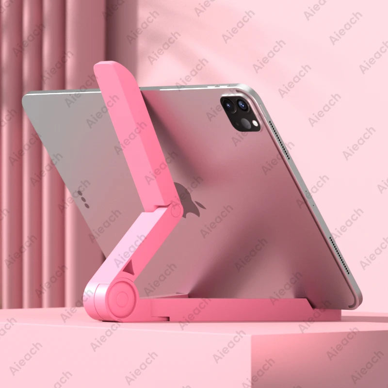 Support Pliant Ajustable pour Tablettes et Smartphones