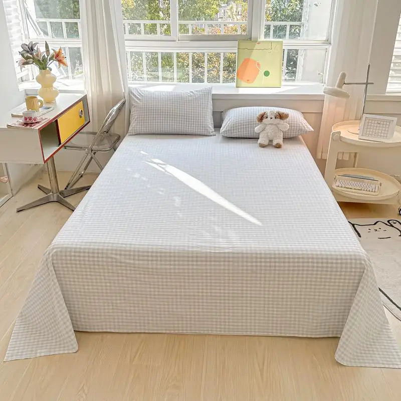 Organic Cotton Percale Bed Sheet Set with Pillowcases