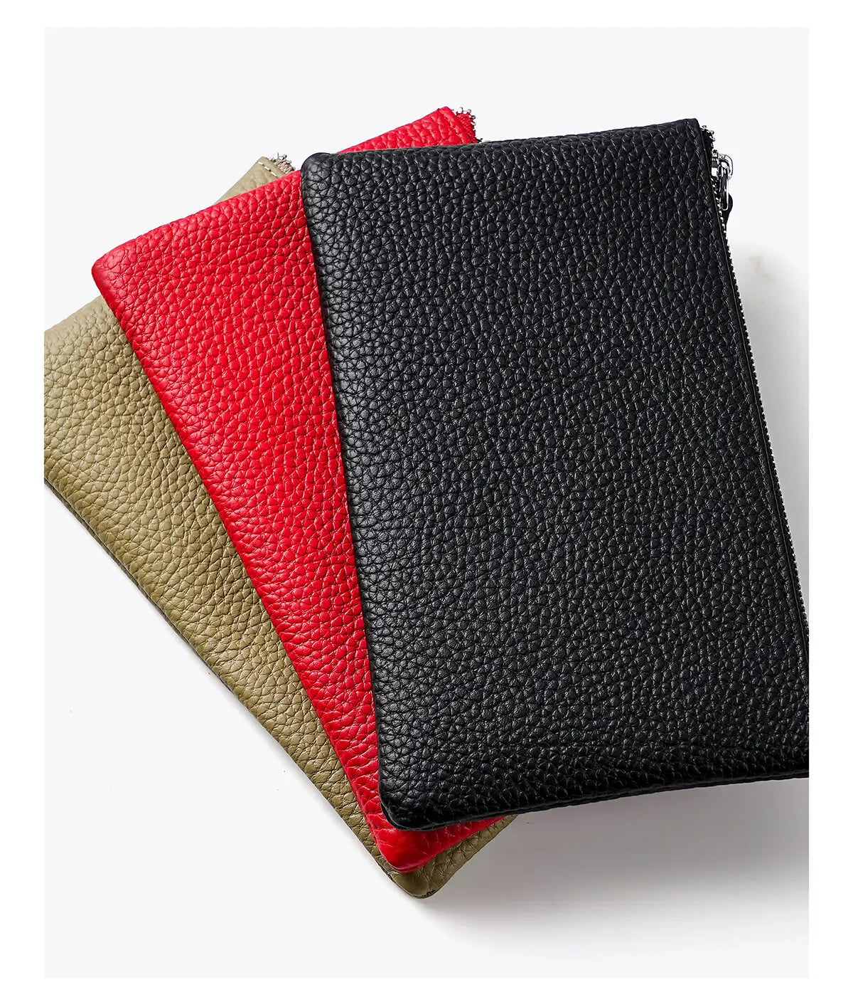 Genuine Leather Wristlet Clutch Wallet with Phone Pocket