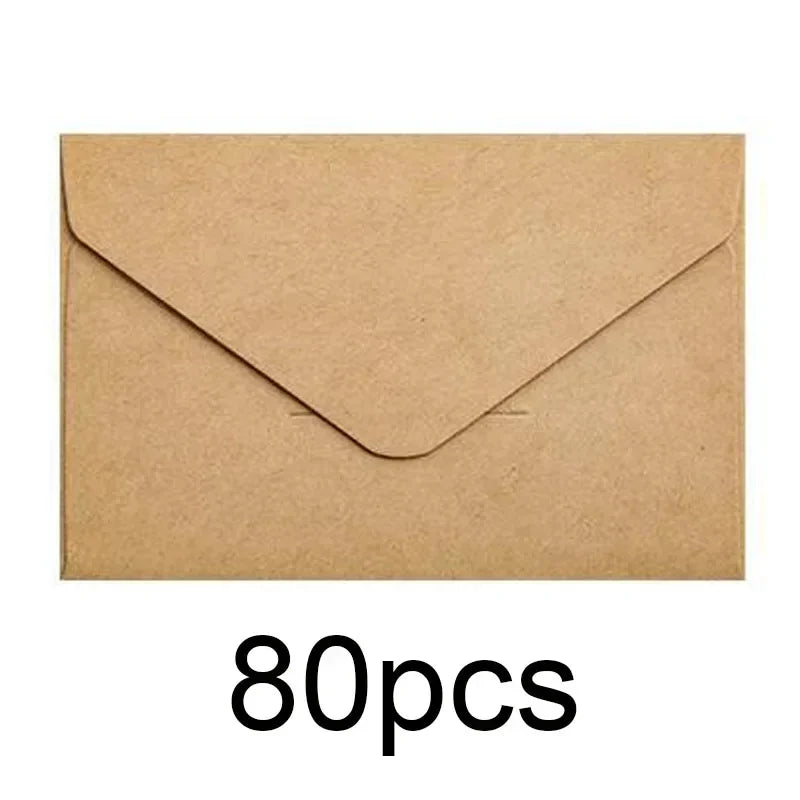Classic Kraft Paper Envelopes with Window for Weddings & Gifts