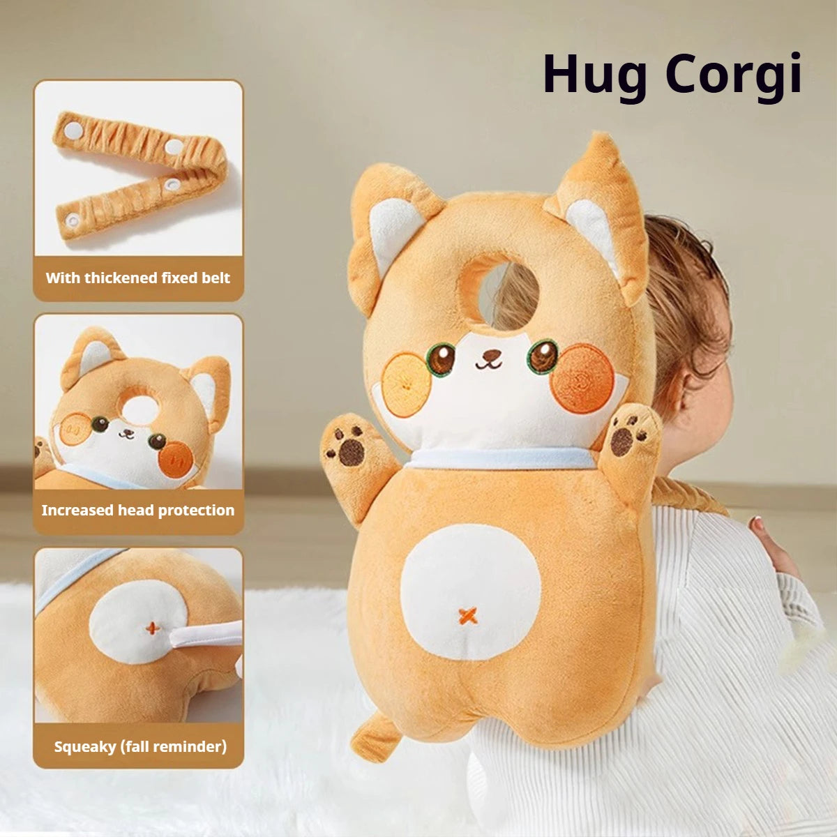 Baby Head Protection Pillow with Adjustable Strap