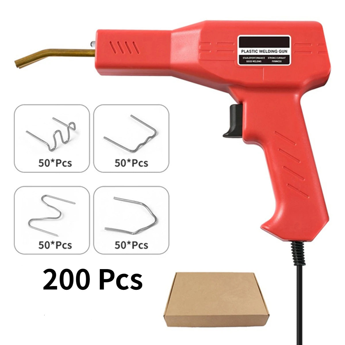 Plastic Welding Kit with Hot Stapler for Car Bumper & DIY Repairs