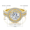 1.2ct Round Moissanite Ring in 925 Sterling Silver