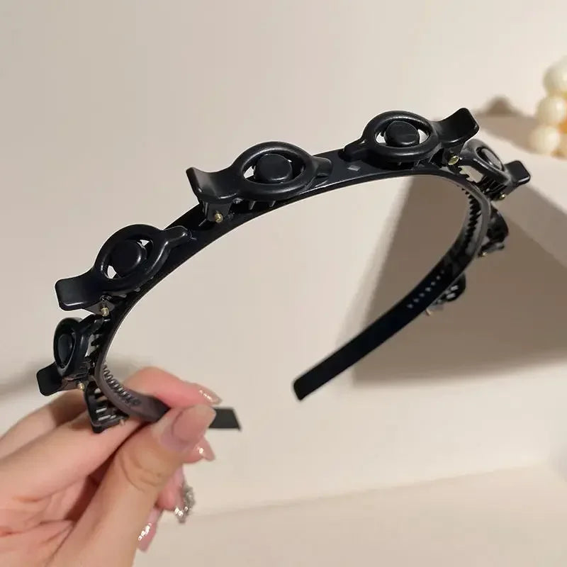 Twist Plait Hair Clip with Headband