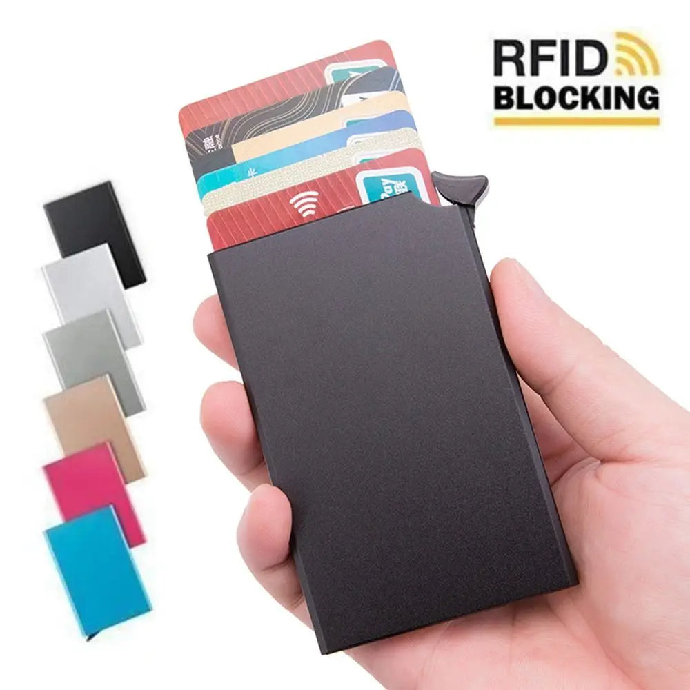 Tragbarer Aluminium-RFID-Blockier-Kartenhalter