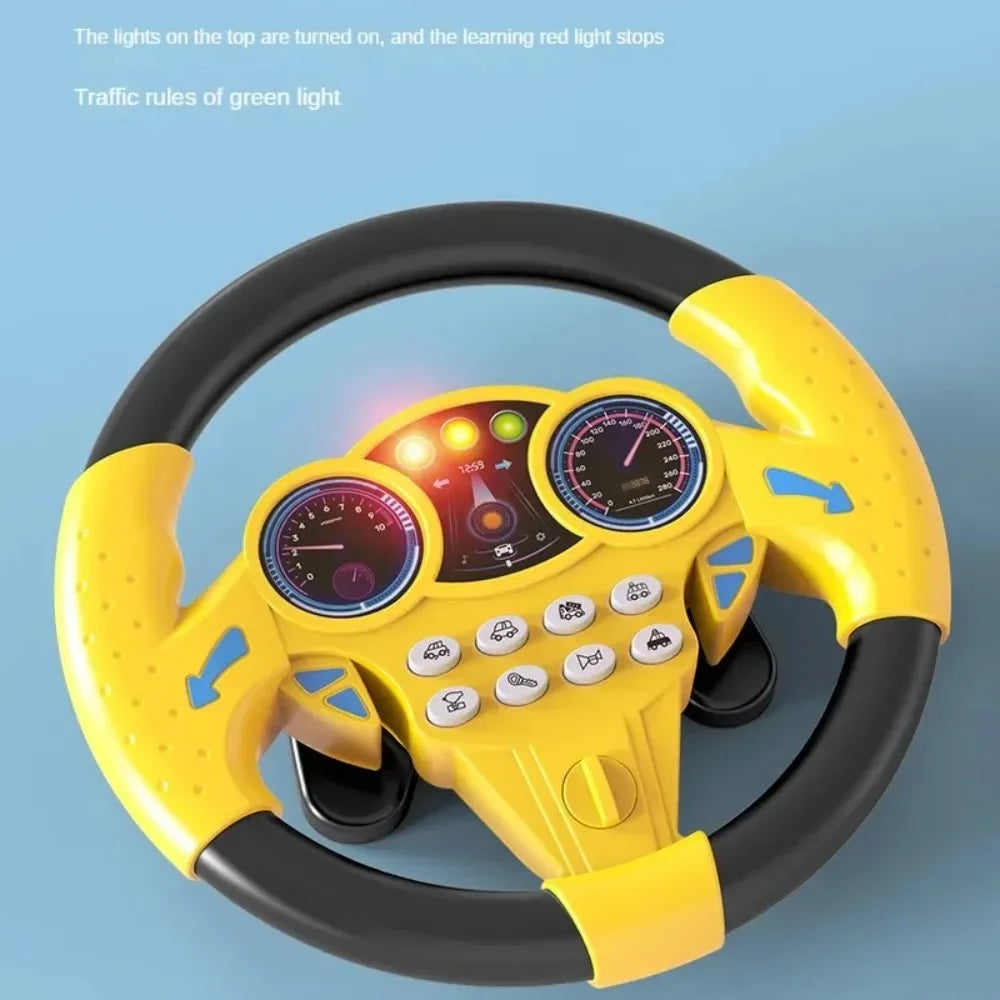 Interactive Toy Steering Wheel with Sound for Kids