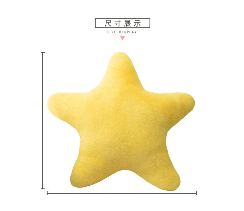 Plush Star Decor Pillow for Bed and Sofa