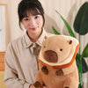 Cute Turtle Backpack Capybara Plush Toy Set