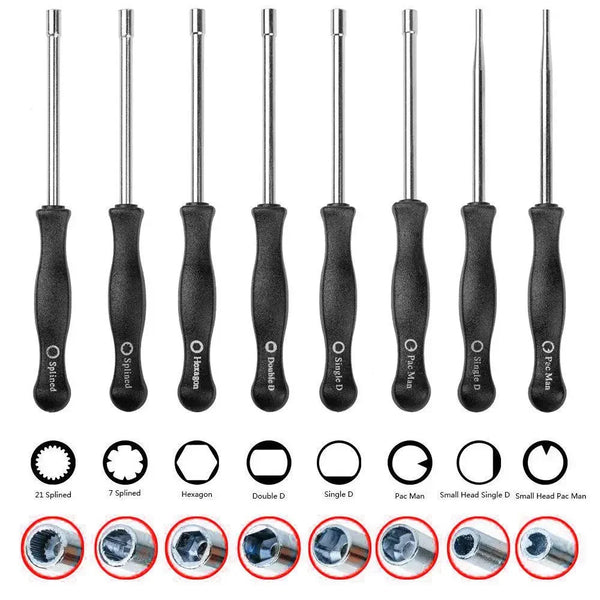 8-Piece Carburetor Adjustment Tool Set for Small Engines