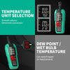 Professional Digital Thermohygrometer with Color Display