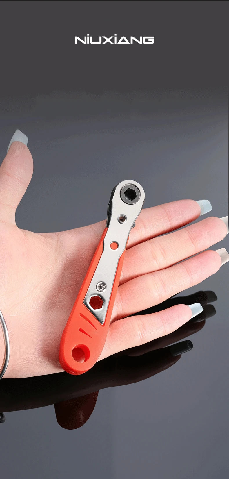 Compact 90-Degree Ratcheting Screwdriver Set with Bit Kit