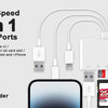 5-in-1 USB-C SD Card Reader with Charging Port