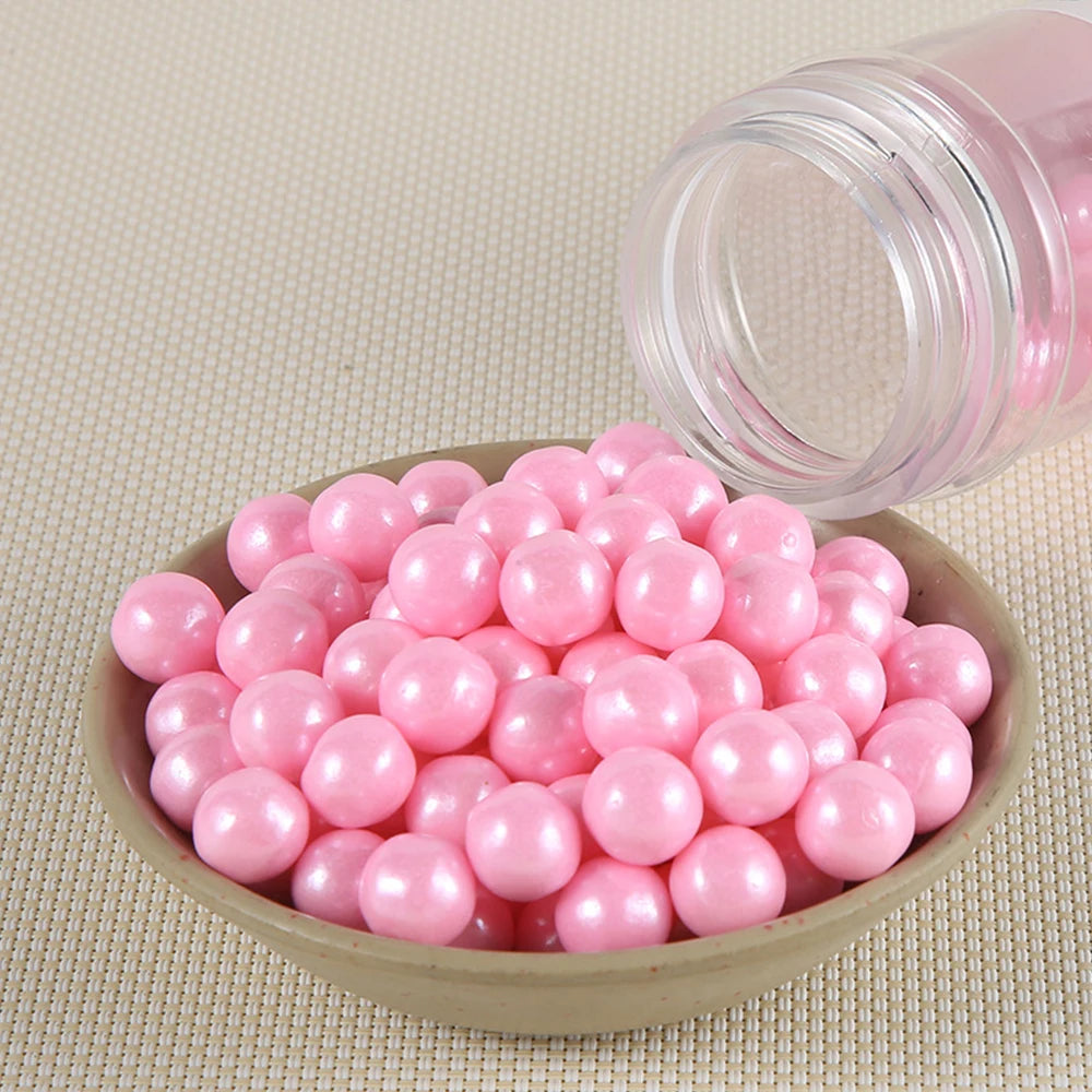 Pearl White Cake Decorative Balls for Baking & Desserts
