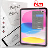 A package of Paper-Feel matte screen protectors for iPad, showing the product and installation instructions.