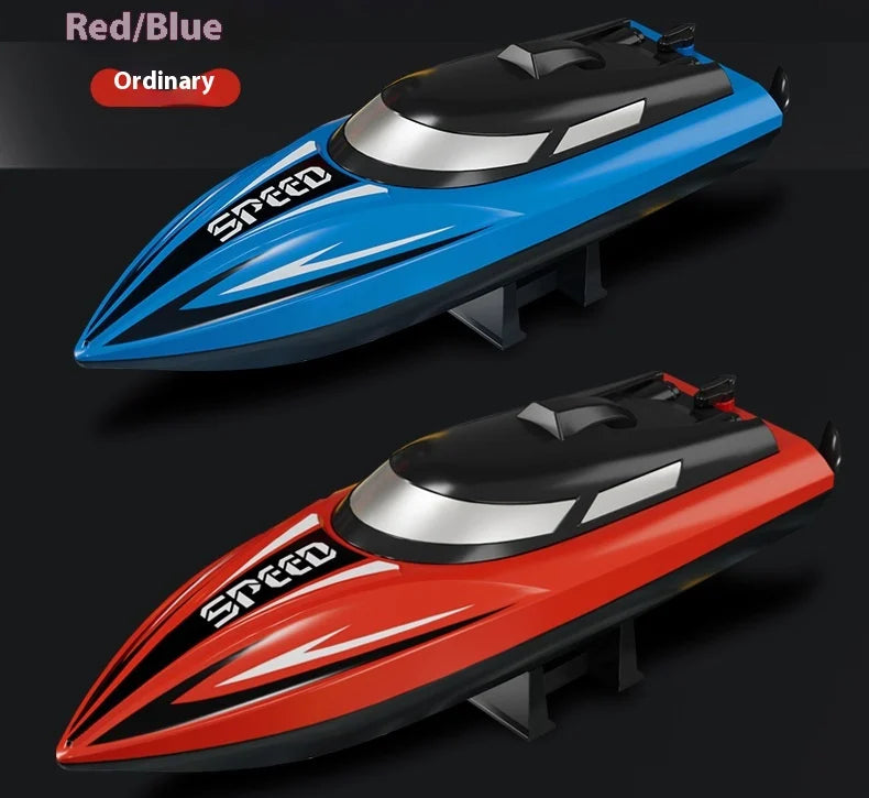 High-Speed Remote Control Speedboat with Double Propellers