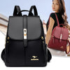 Vintage Leather Women's Backpack with Spacious Interior