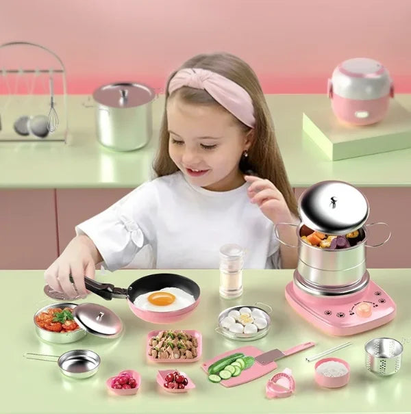 Cocina de juguete eléctrica mini para cocinitas infantiles