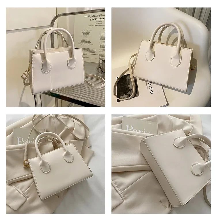 Minimalist Square PU Leather Crossbody Bag