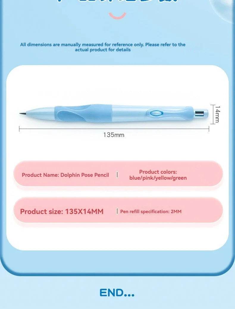 Cute Dolphin 2mm Mechanical Pencil Set