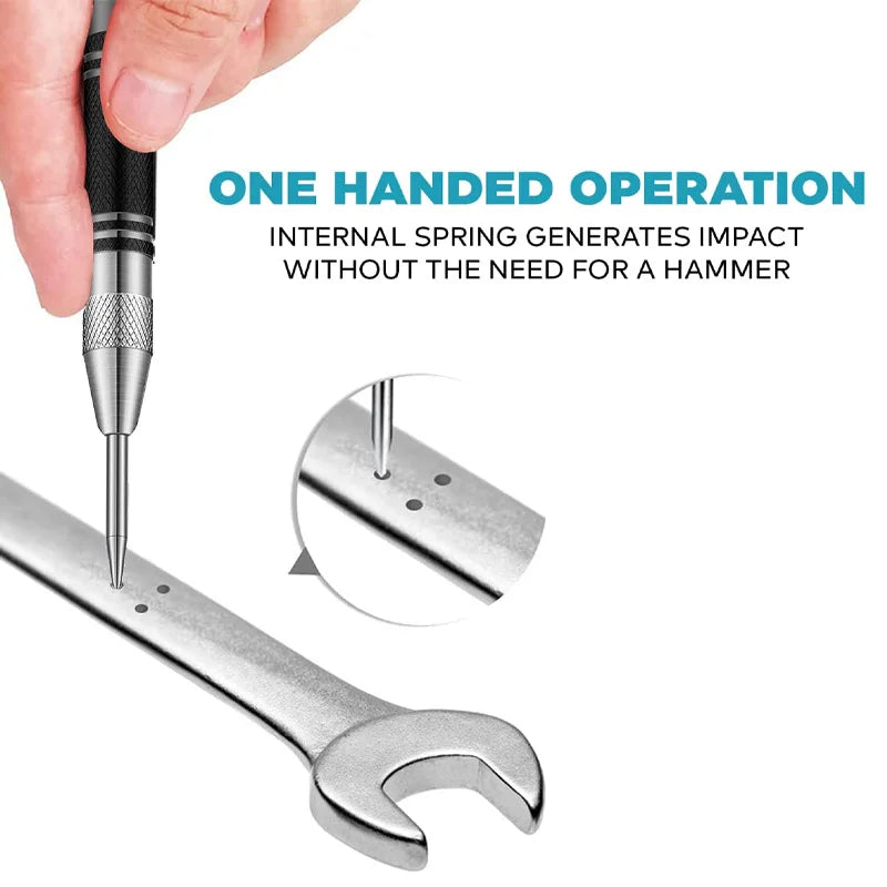 Automatic Center Punch for Precision Marking on Metal, Wood & More