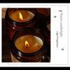 Hand-Poured Soy Wax Aromatherapy Candle in Amber Glass Jar
