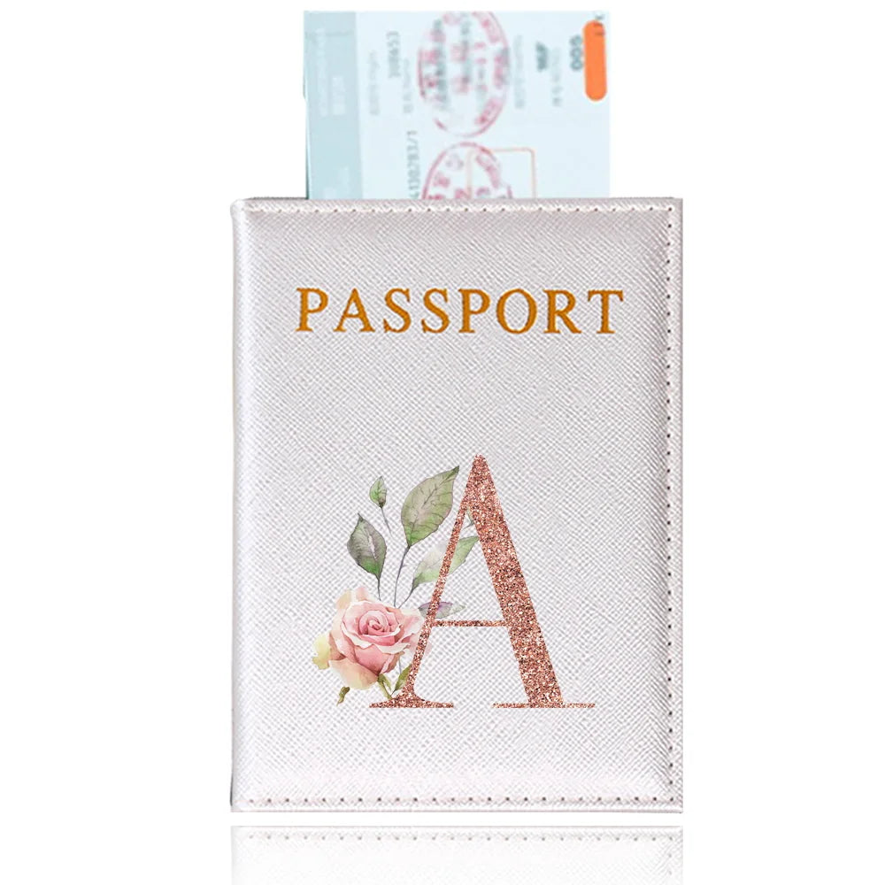 Elegant Rose Gold Passport Cover