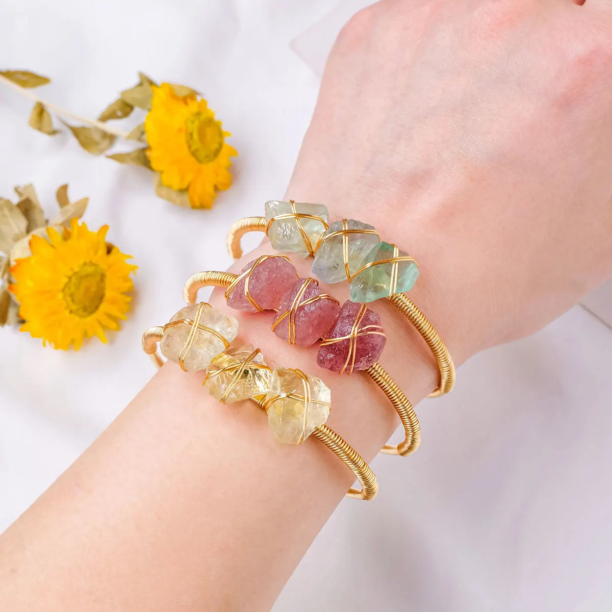 Natürliches Kristallheil-Armband