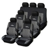 Universal Car Seat Covers Set with Track Detail Design
