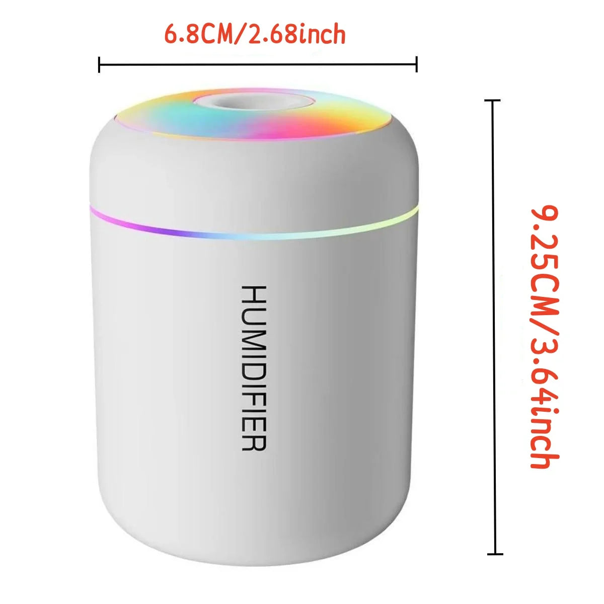 USB Mini Aromatherapy Humidifier with Soft Glow Light