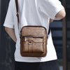 Vintage Leather Messenger Bag for Men – Classic Crossbody Shoulder Bag