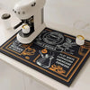 Fast-Drying Kitchen Absorbent Mat for Coffee Stations and Countertops