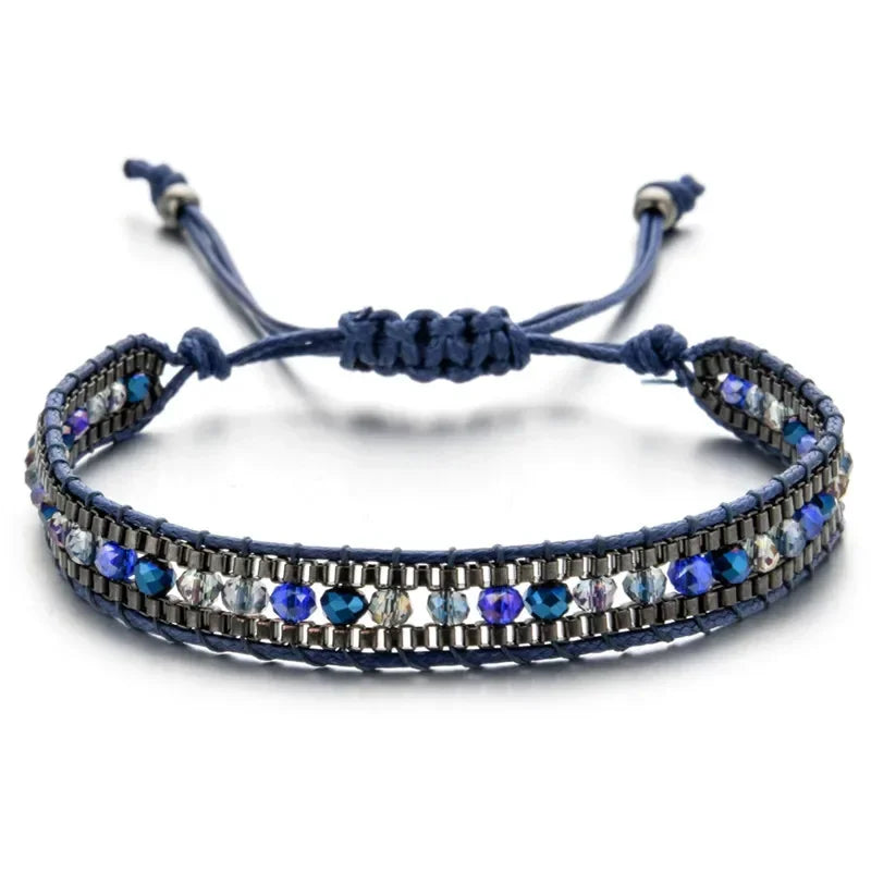 Bohemian Crystal Beaded Bracelet