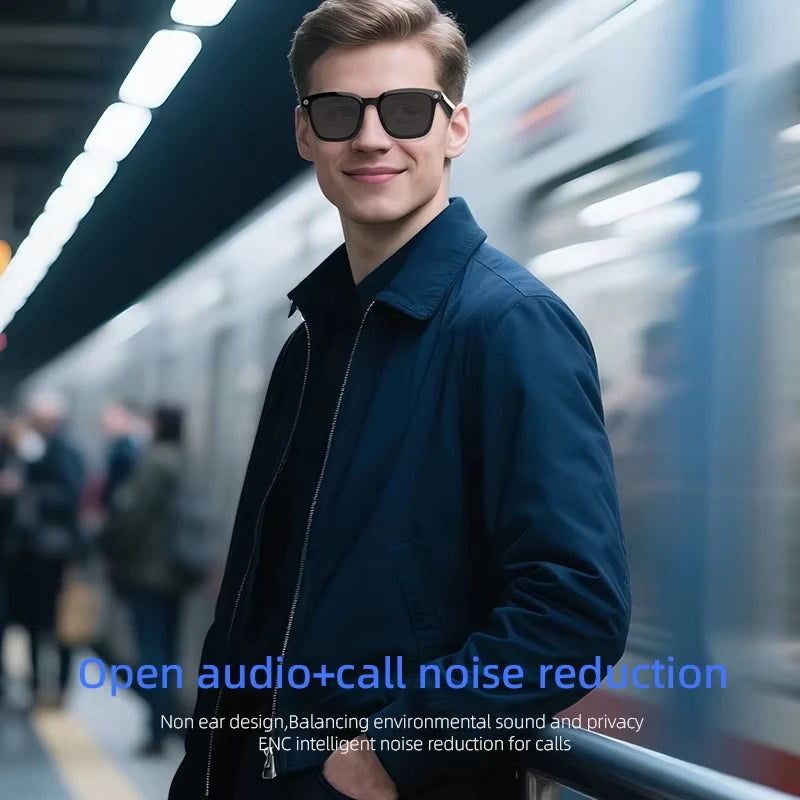 AI Translation Smart Glasses with 8MP Camera & Bluetooth Audio
