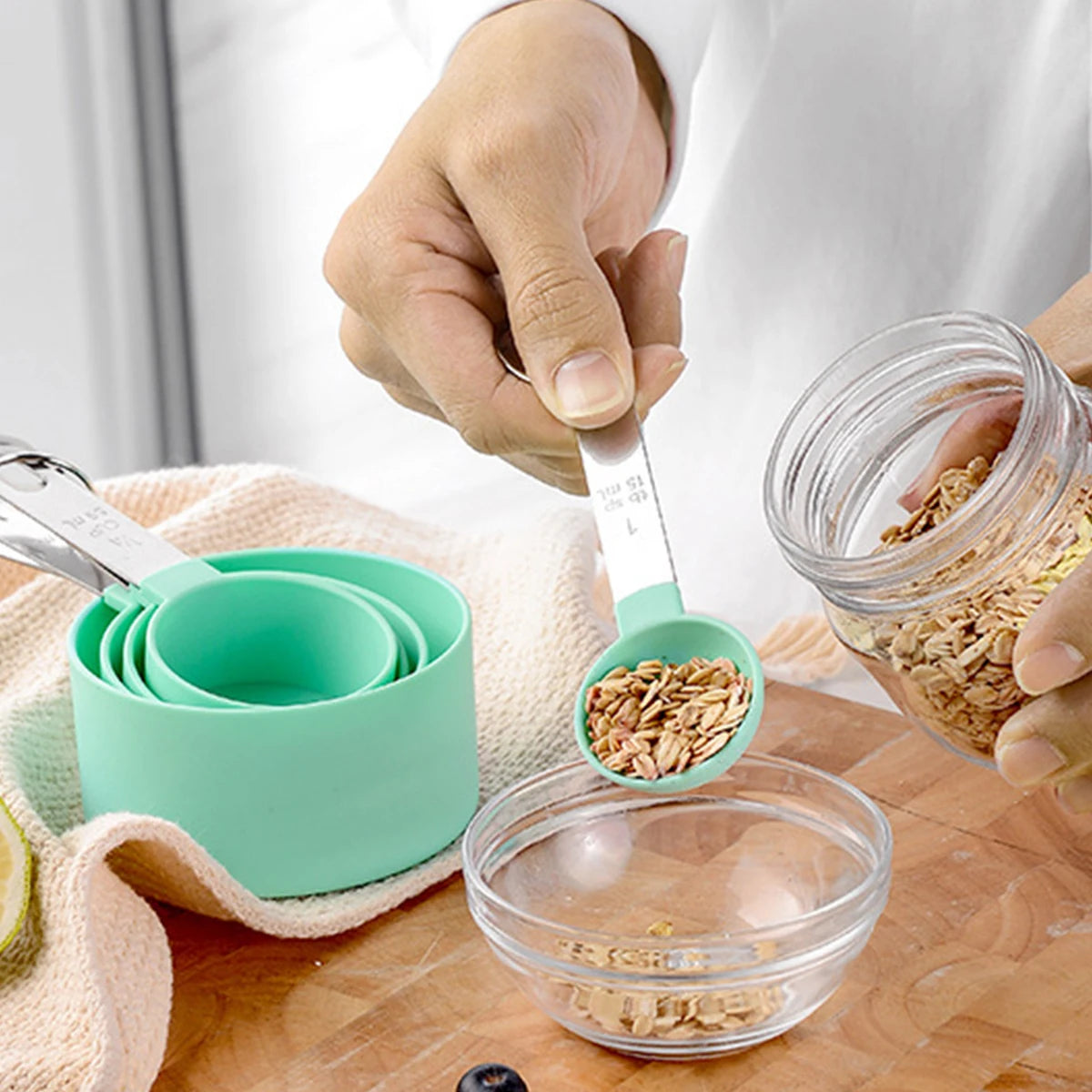 Stainless Steel Measuring Spoon and Cup Set