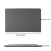 Gray rectangular bathroom floor mat with dimensions 60cm x 40cm.