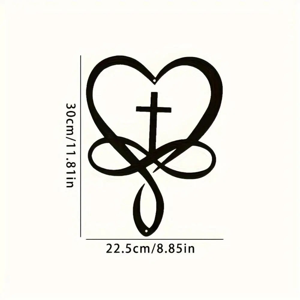 Elegant Metal Cross Wall Art for Home and Office