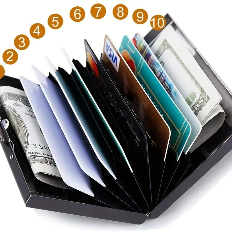 Slim RFID Blocking Metal Card Holder Wallet