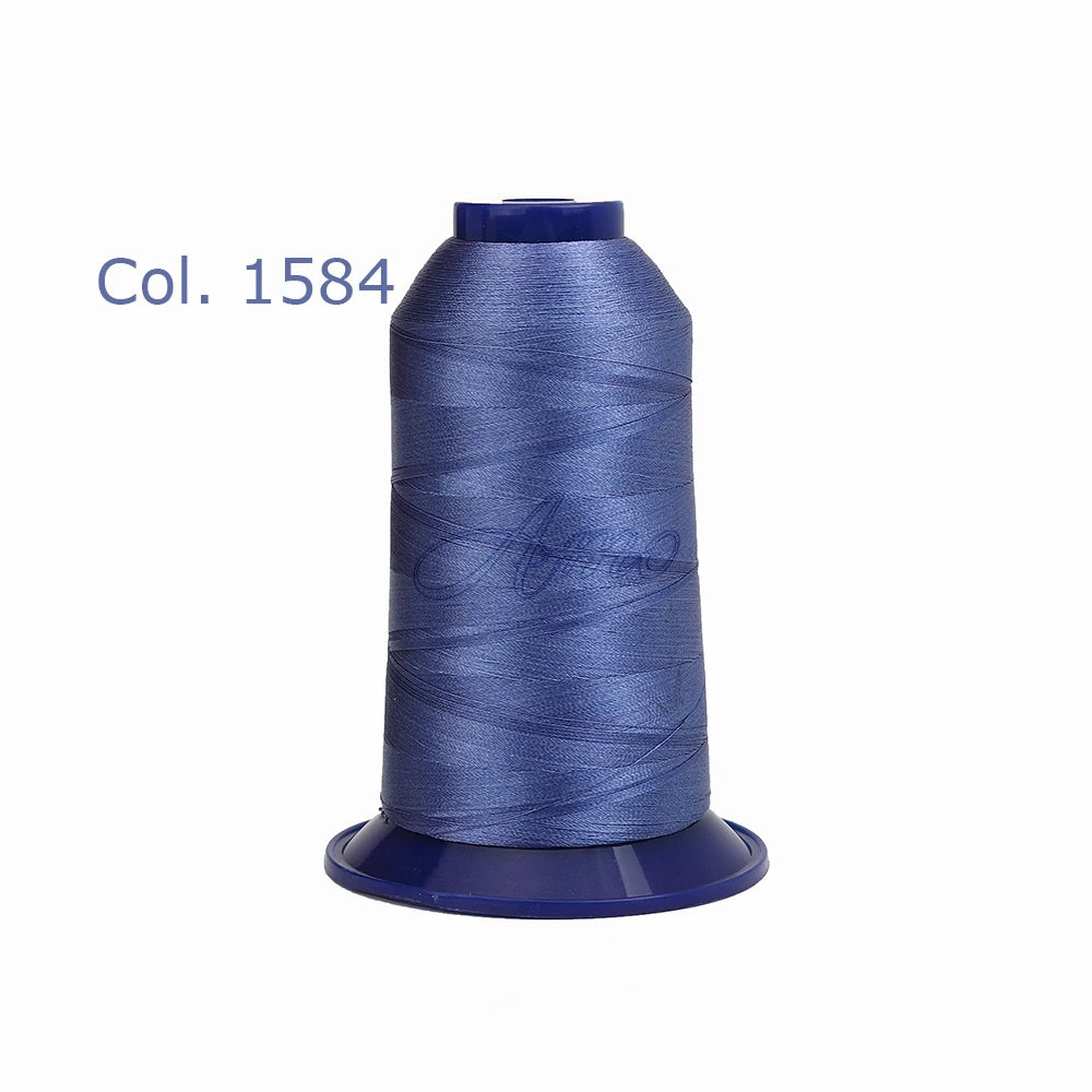 High-Tenacity Polyester Embroidery Thread (120D/2, 40wt) for Home & Industrial Machines