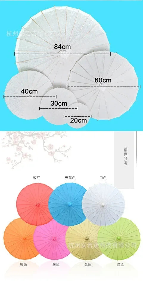 Traditional Paper Umbrella for Décor & Photography