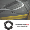 Carbon fiber interior trim kit for Chevrolet Camaro 2017+ featuring a textured plastic piece.