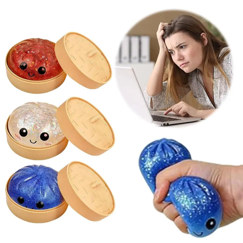 Glitzer-Dumpling Squishy-Spielzeug