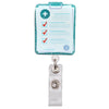 Glitter Acrylic Retractable ID Badge Reel