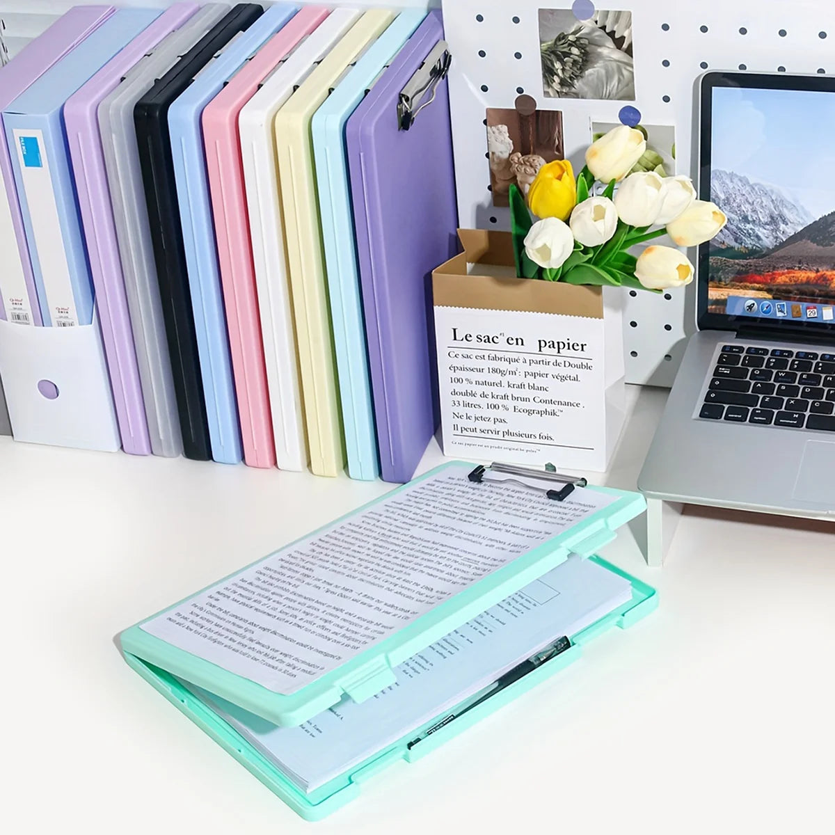 2-in-1 A4 Writing Board & Document Storage Box