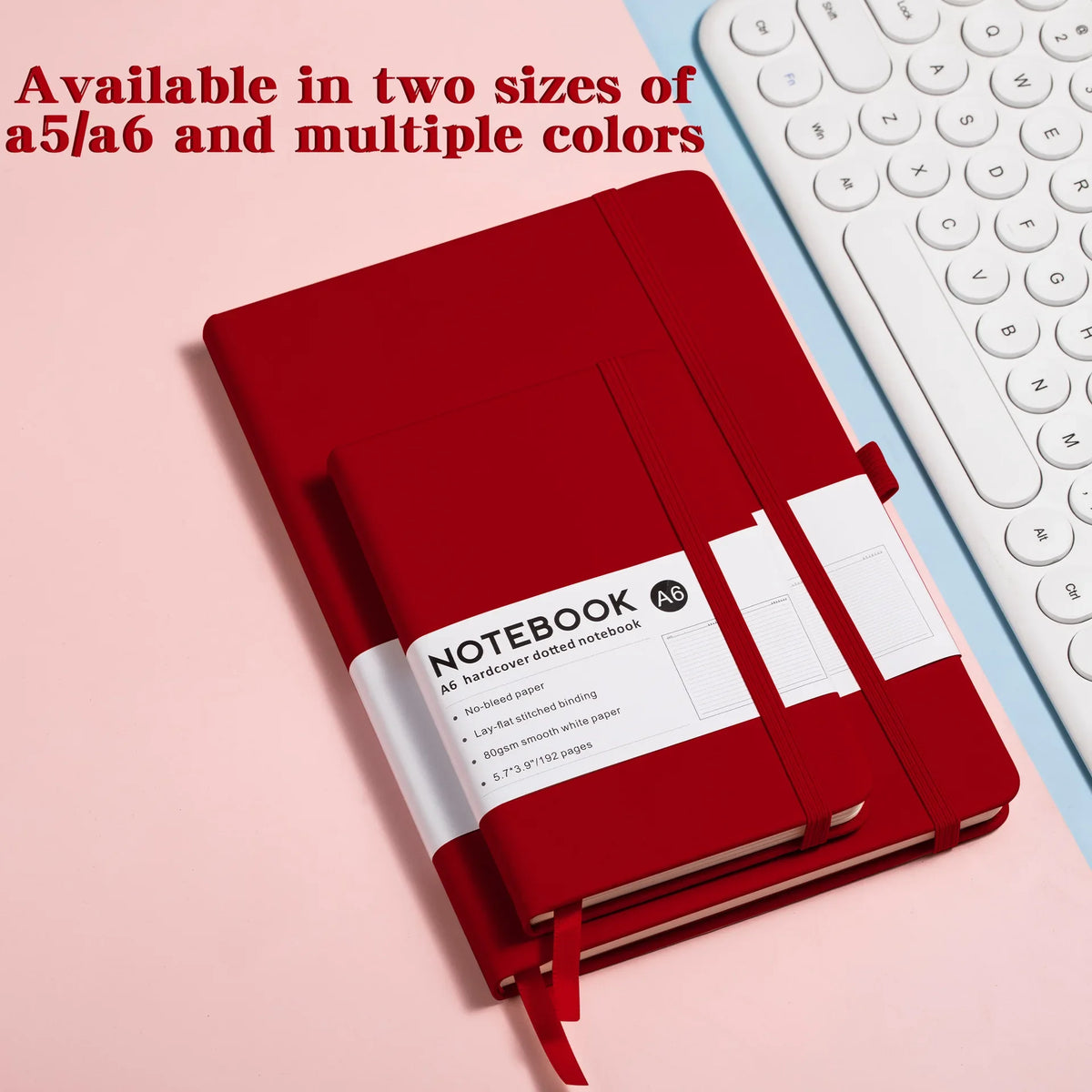 Premium PU Leather Hardcover Notebook with Elastic Closure