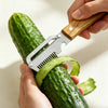Stainless Steel Vegetable Peeler with Wooden Handle