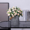 Silk Rose & Eucalyptus Floral Arrangement