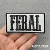 Black & White Racing Flag Embroidered Patches (Iron-On / Sew-On)