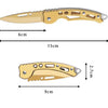 Compact Stainless Steel Folding Knife for Outdoor Adventures